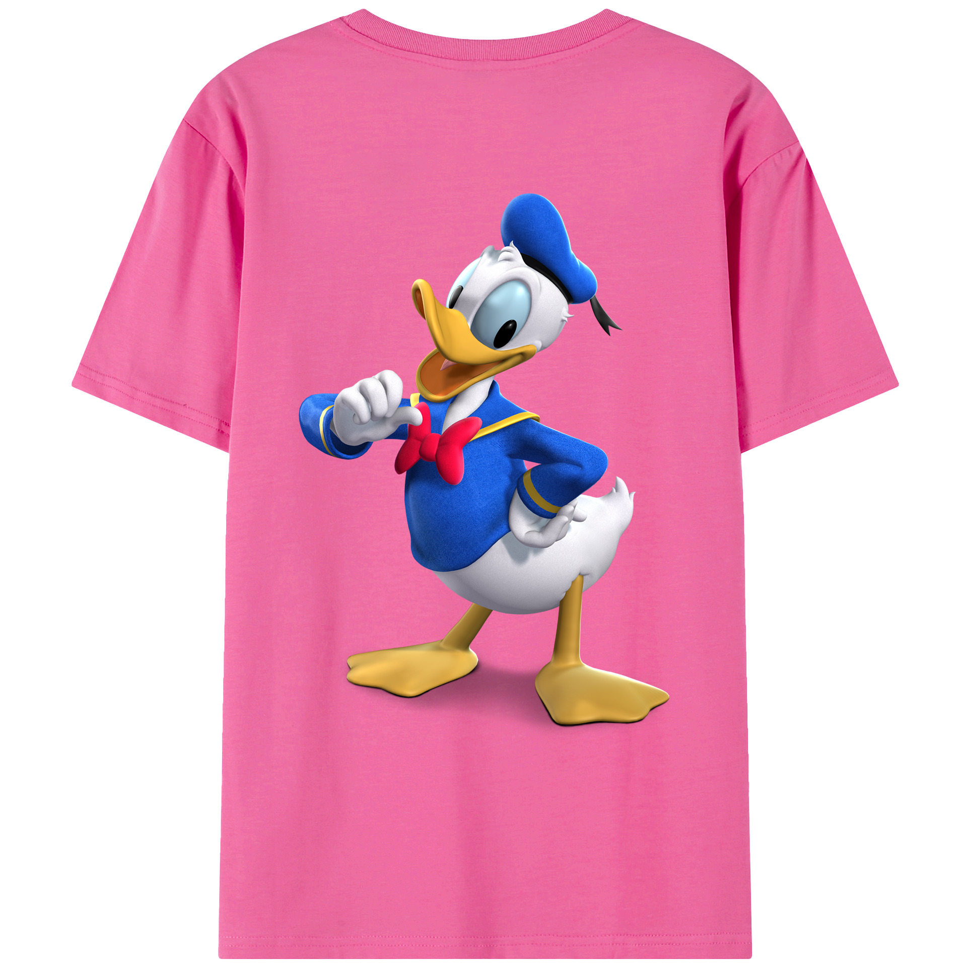 （画像用） ミッキーマウス Mickey Mouse レディース半袖Tシャツ(バックプリント)